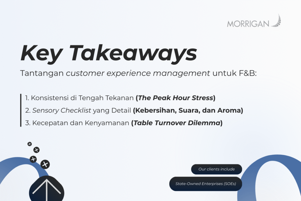 Tantangan yang dihadapi bisnis F&B dalam menjaga kualitas dan konsistensi customer experience management